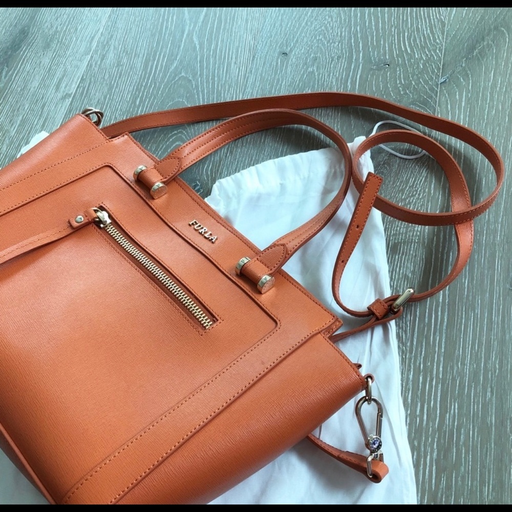 Orange Furla purse - Picture 7 of 11